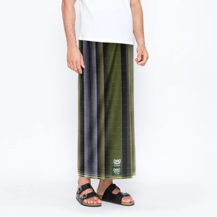 BHS Cosmo Gold Sarong Green Black
