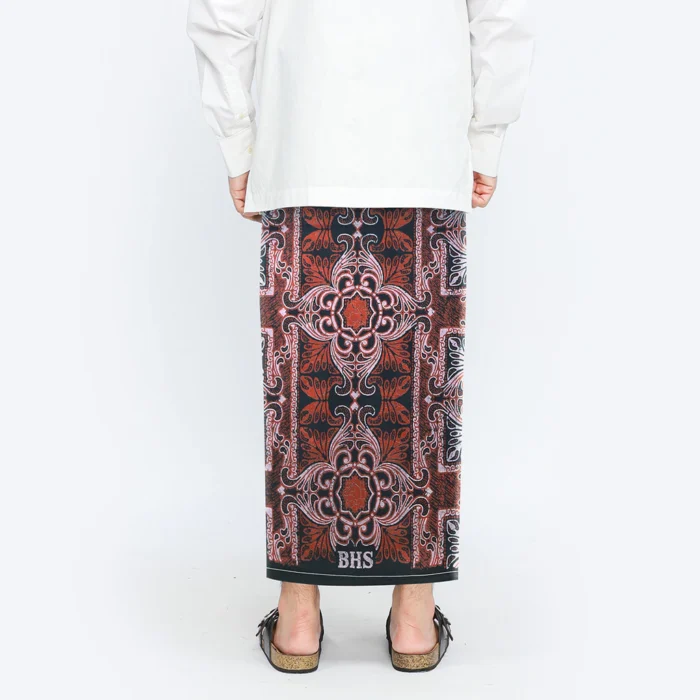 "BHS Infinity Gold" Sarong - Maroon Red