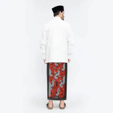 BHS Infinity Gold Sarong Black Red