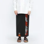 BHS Infinity Gold Sarong Black Red