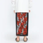 BHS Infinity Gold Sarong Black Red