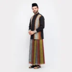 BHS Infinity Gold Sarong Red & Olive Green