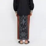 BHS Infinity Gold Sarong Red & Olive Green