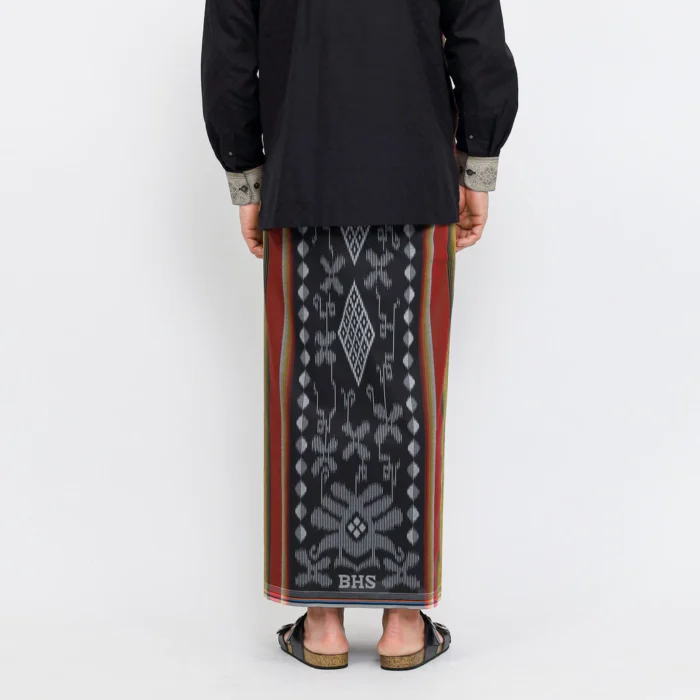 BHS Infinity Gold Sarong Red & Olive Green