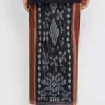 BHS Infinity Gold Sarong Red & Olive Green