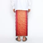 Sarung BHS Classic Gold Jacquard Songket Red