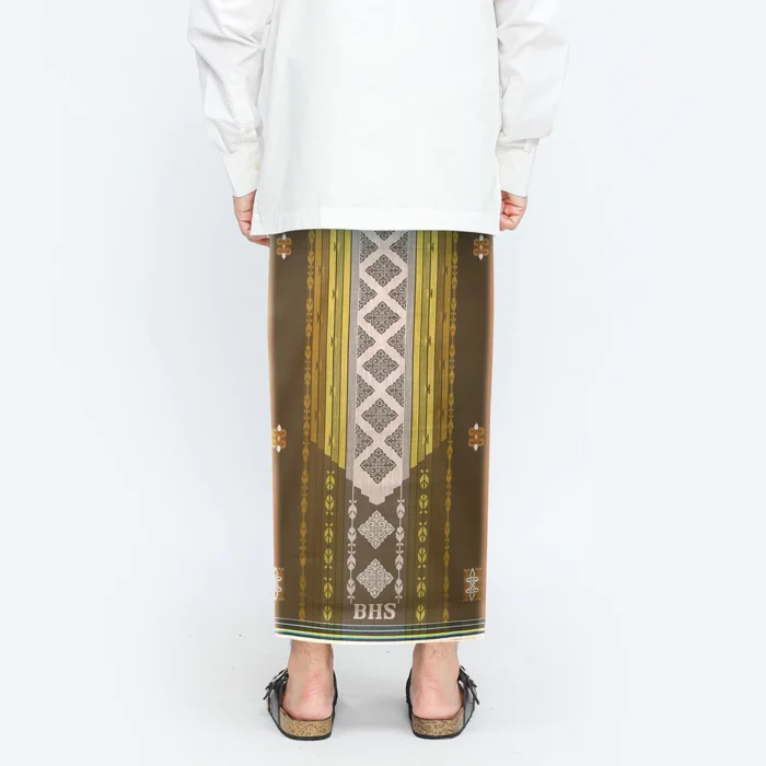Sarung BHS Classic Gold Motif C48 JGF Gold Brown