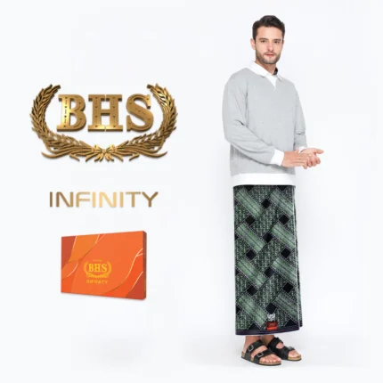 BHS Infinity Gold Sarong - Green Black