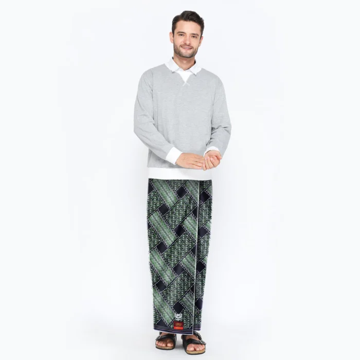 BHS Infinity Gold Sarong - Green Black
