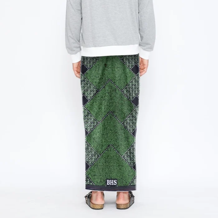 BHS Infinity Gold Sarong - Green Black