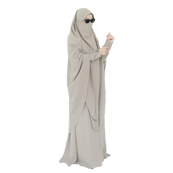 Abaya Anti UV brown Taupe