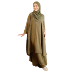 a Set Tunic Skirt Army Green
