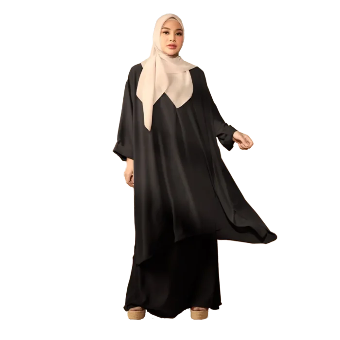 a Set Tunic Skirt Black