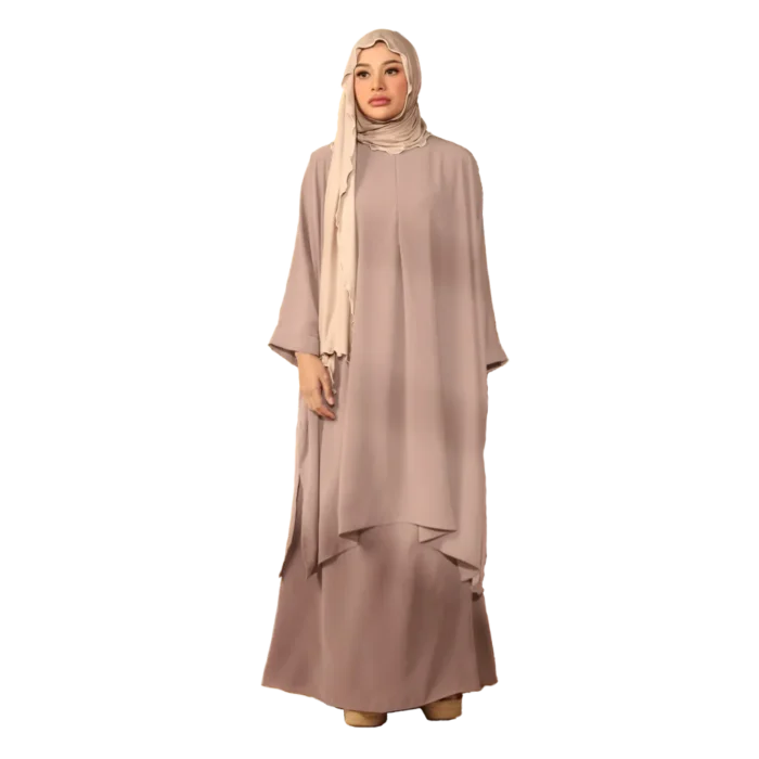 a Set Tunic Skirt Dark Crepe
