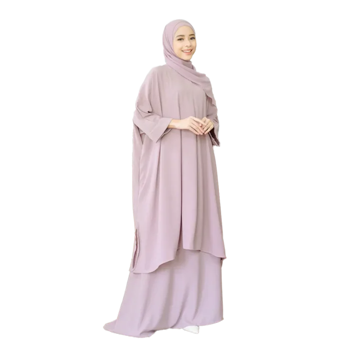 a Set Tunic Skirt Lilac Purple