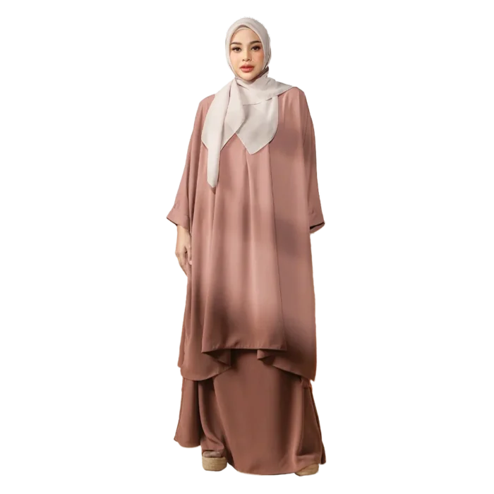 a Set Tunic Skirt Mauve