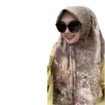 Voal Square Scarf - long sleeve muslim dress