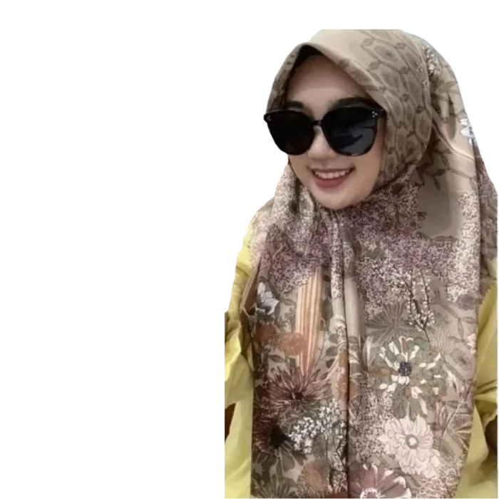 Voal Square Scarf - long sleeve muslim dress
