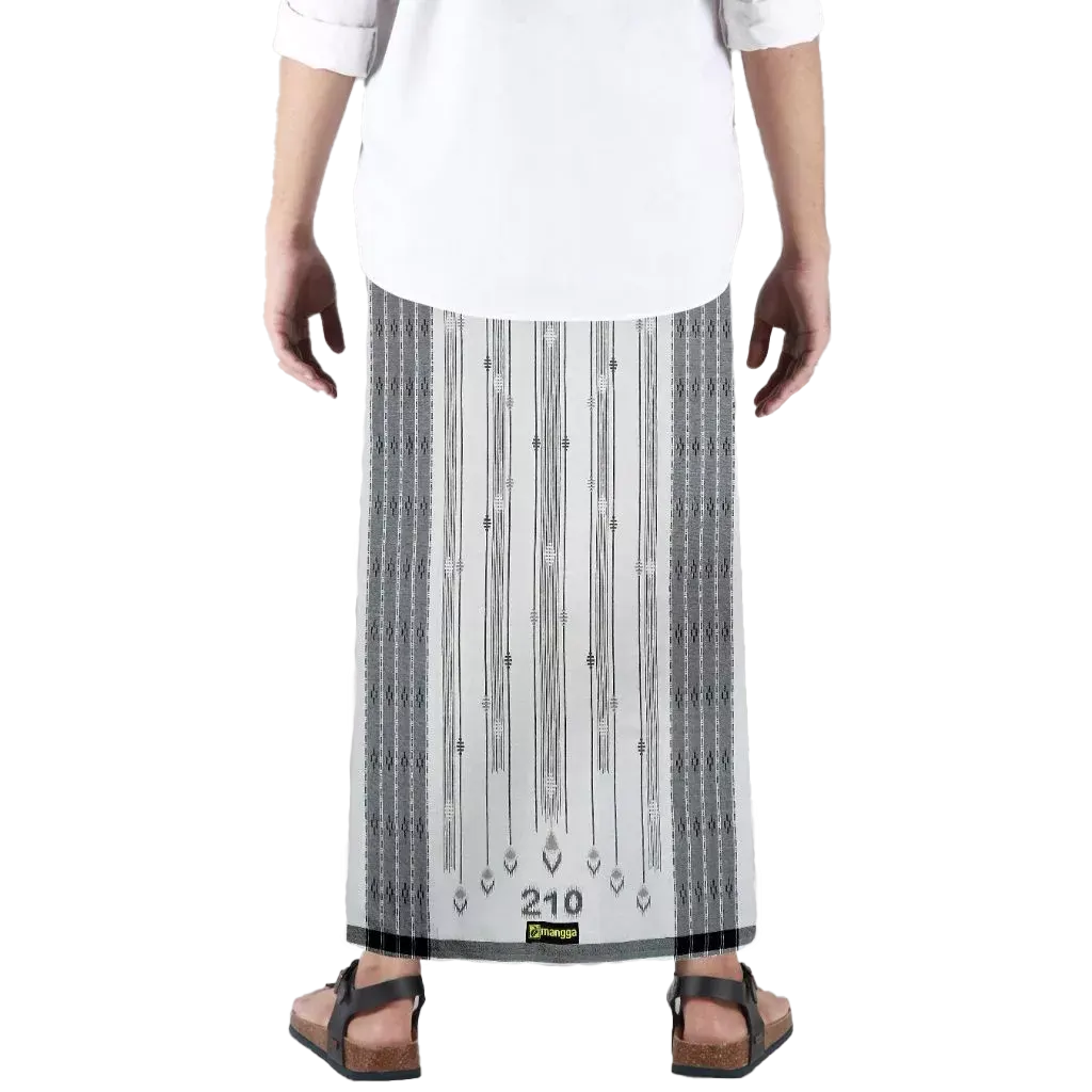 Sarong Mangga Millenium Dobby Floral Beige White Sarong Mangga Millenium Dobby Floral Beige White