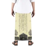 Sarong Mangga Millenium Dobby Floral Black Cream