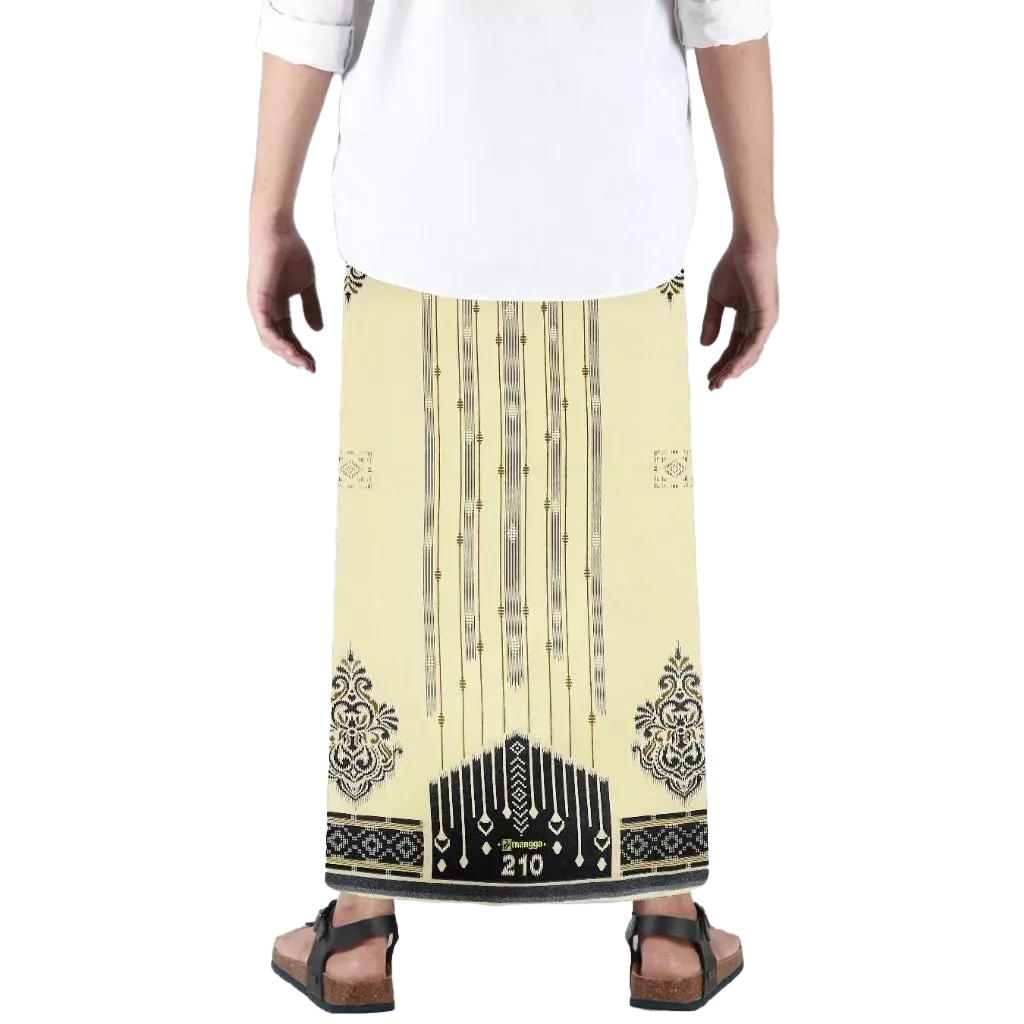 Sarong Mangga Millenium Dobby Floral Black Cream Sarong Mangga Millenium Dobby Floral Black Cream
