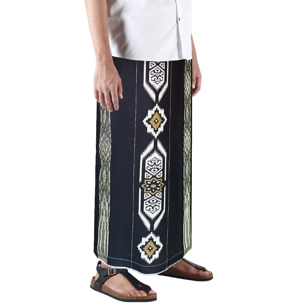 Sarong Mangga Millenium Dobby Floral Black Limited Edition Sarong Mangga Millenium Dobby Floral Black Limited Edition