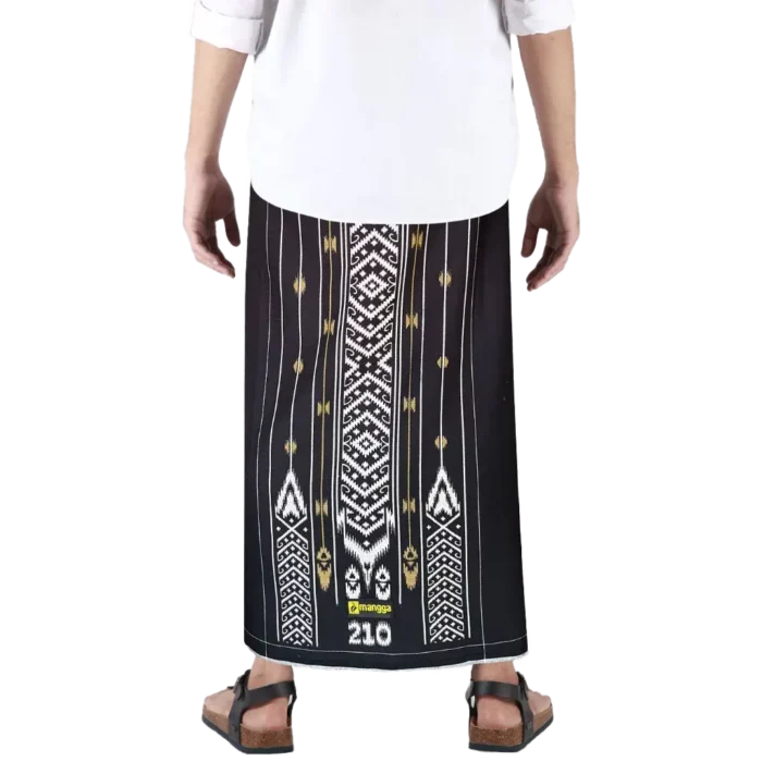 Sarong Mangga Millenium Dobby Floral Black Limited Edition
