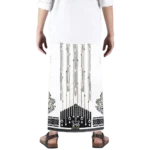 Sarong Mangga Millenium Dobby Floral Black White
