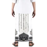 Sarong Mangga Millenium Dobby Floral Black White MK 134