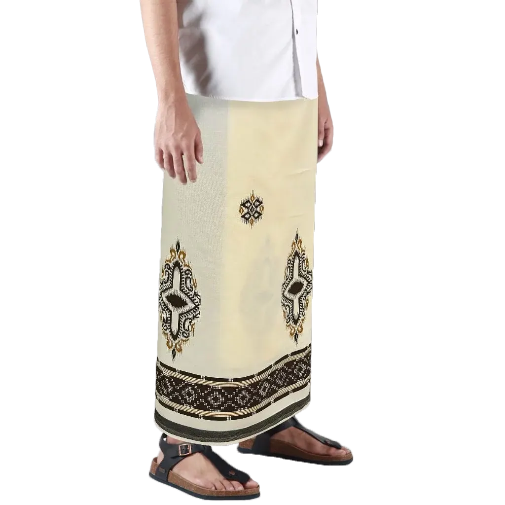 Sarong Mangga Millenium Dobby Floral Cream Sarong Mangga Millenium Dobby Floral Cream