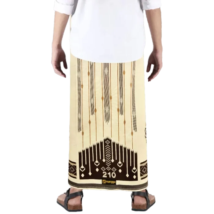Sarong Mangga Millenium Dobby Floral Cream