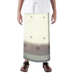Sarong Mangga Millenium Dobby Floral Cream Brown
