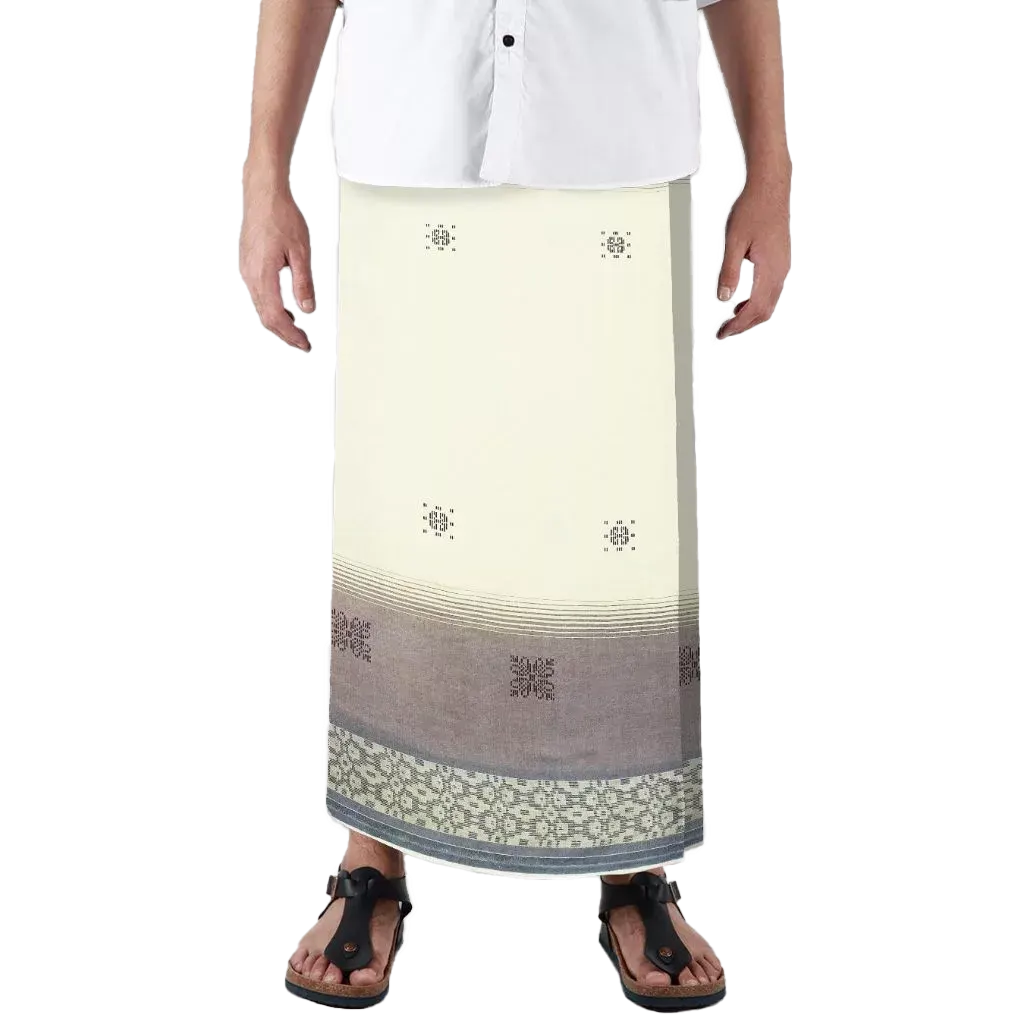 Sarong Mangga Millenium Dobby Floral Cream Brown Sarong Mangga Millenium Dobby Floral Cream Brown