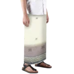 Sarong Mangga Millenium Dobby Floral Cream Brown