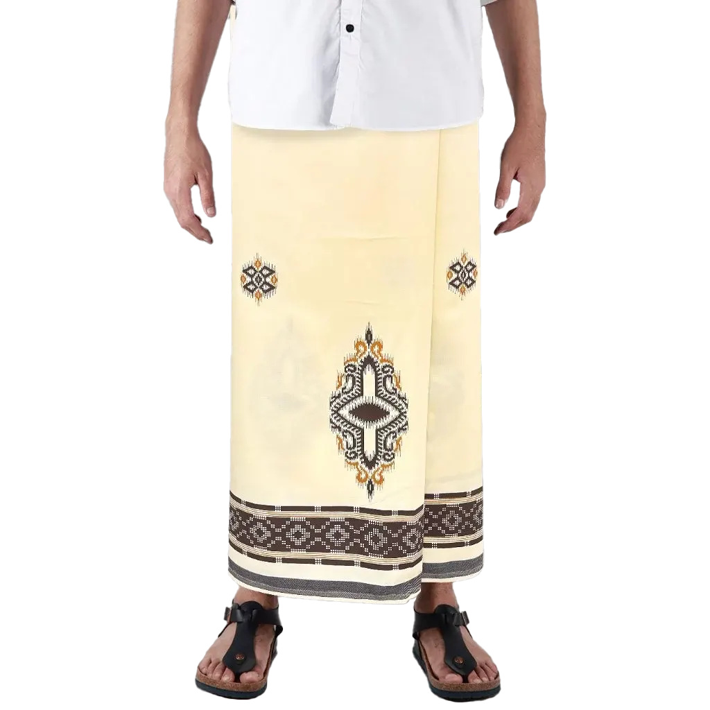 Sarong Mangga Millenium Dobby Floral Cream Sarong Mangga Millenium Dobby Floral Cream