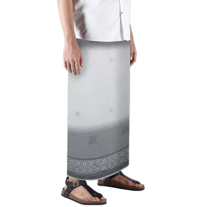 Sarong Mangga Millenium Dobby Floral Ghost White