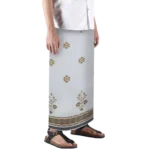 Sarong Mangga Millenium Dobby Floral Ghost White Brown