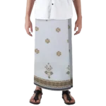 Sarong Mangga Millenium Dobby Floral Ghost White Brown