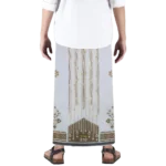 Sarong Mangga Millenium Dobby Floral Ghost White Brown