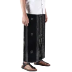 Sarong Mangga Millenium Dobby Floral Gray Black