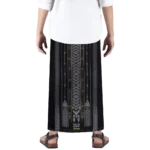 Sarong Mangga Millenium Dobby Floral Gray Black