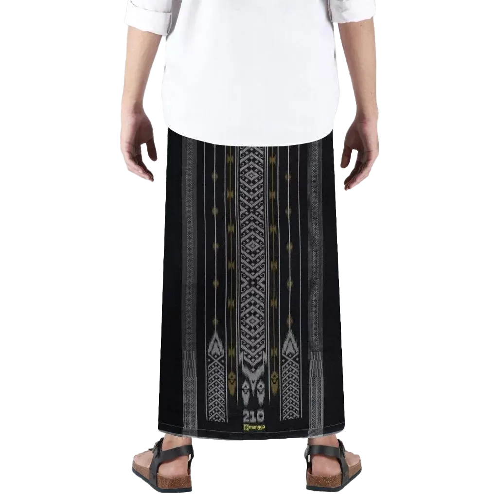 Sarong Mangga Millenium Dobby Floral Gray Black Sarong Mangga Millenium Dobby Floral Gray Black