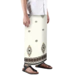 Sarong Mangga Millenium Dobby Floral Ivory