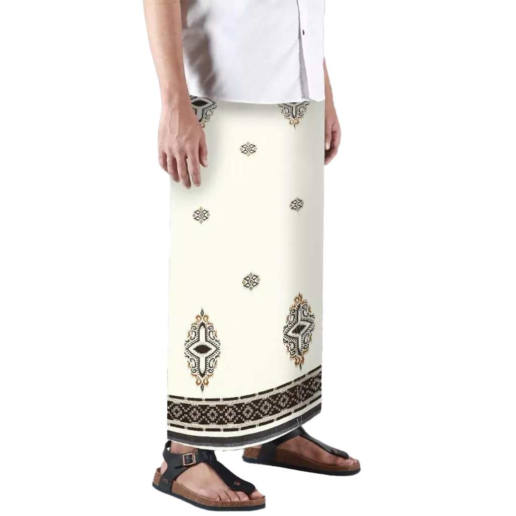 Sarong Mangga Millenium Dobby Floral Ivory Sarong Mangga Millenium Dobby Floral Ivory