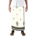 Sarong Mangga Millenium Dobby Floral Ivory