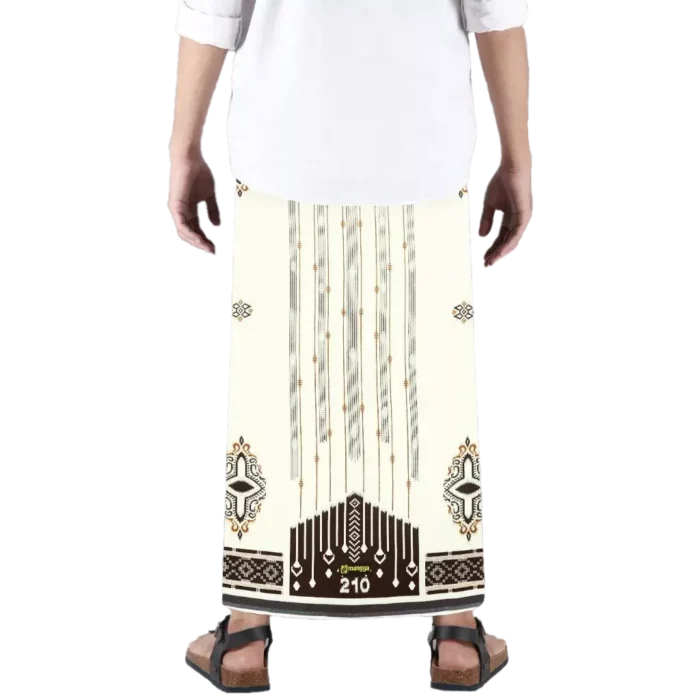 Sarong Mangga Millenium Dobby Floral Ivory