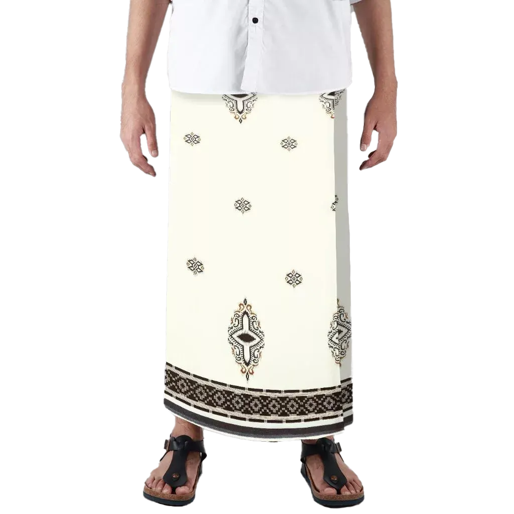 Sarong Mangga Millenium Dobby Floral Ivory Sarong Mangga Millenium Dobby Floral Ivory