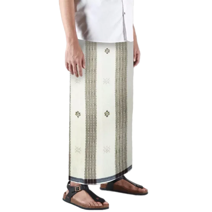 Sarong Mangga Millenium Dobby Floral Mocca Cream