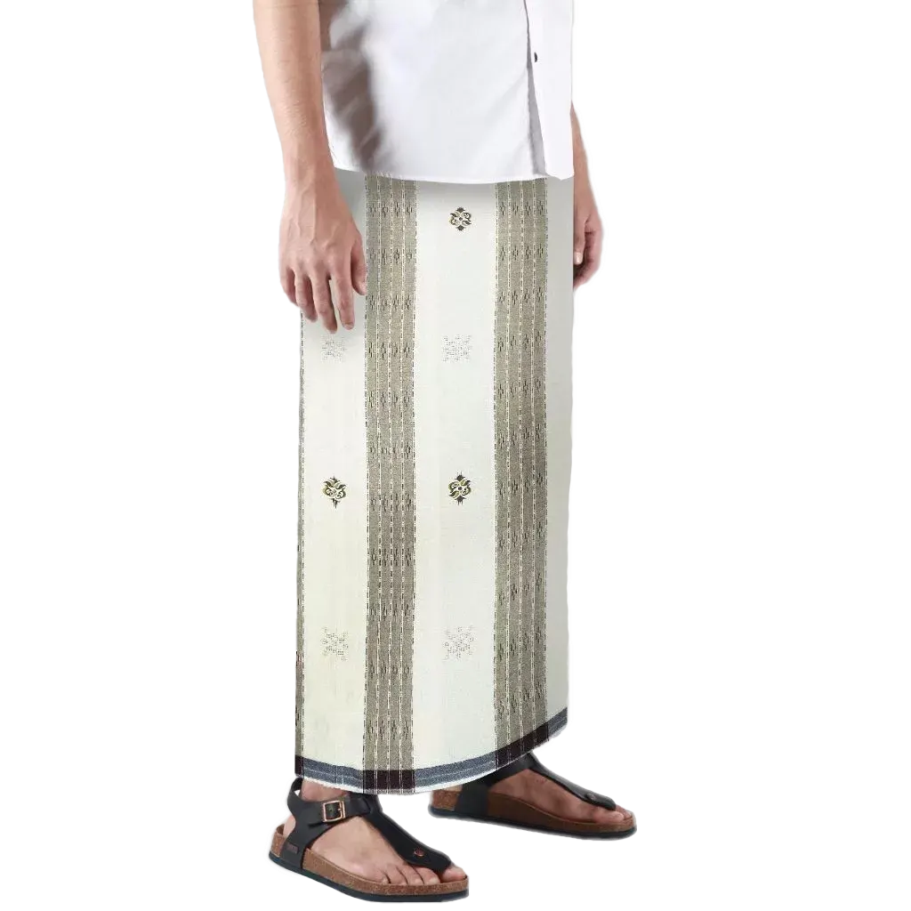 Sarong Mangga Millenium Dobby Floral Mocca Cream Sarong Mangga Millenium Dobby Floral Mocca Cream