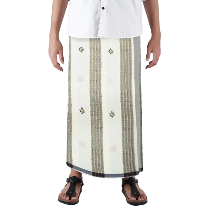 Sarong Mangga Millenium Dobby Floral Mocca Cream